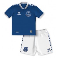Camisa de time de futebol Everton Amadou Onana #8 Replicas 1º Equipamento Infantil 2023-24 Manga Curta (+ Calças curtas)